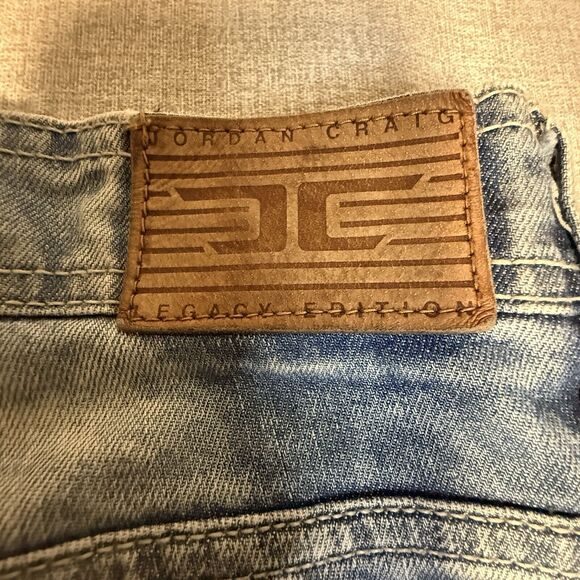 Jordan Craig Jeans Men's 36x32 Legacy Edition Blue Jeans Aaron Distressed - Picture 12 of 12